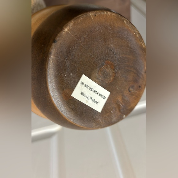 Tahari Wooden Vase - Picture 10 of 11